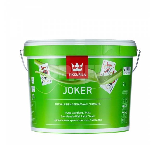 Краска экологичная Tikkurila Joker цвет белый 9 л